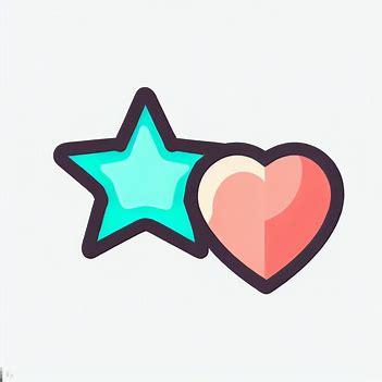 a heart or a star icon.